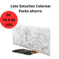 AKARURE Lote de Estuches para Colorear con Dibujos Infantiles y 5 Ceras - details 0