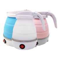 Mini hervidor de agua eléctrico de silicona plegabletetera silicona portátilcalentador de aguaviaje al aire librehogarcampingtetera de aguatécafé0.6L600W - details 4