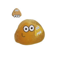 peluche pou clasico,pou naranja,pou negro 3modelo surtidos 26cm- aleatorios - details 3