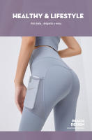 FREES COPES Mallas Deportivas Mujer con bolsillo Cintura Alta Sin Costuras Yoga Sexy Levantamiento Glúteos Ciclismo, seamless yoga leggings - details 2