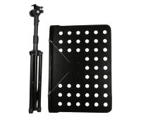 Atril musica Metálico con Brazos para Sujetar Hojas Partituras Ajustable Altura Trípode para violín, guitarra Soporte Ajustable Regulable Altura - details 1