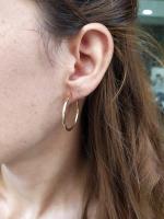 Pendiente de Aro Circular S&LE CHIC® Dorado y Plateado para Mujer - details 0