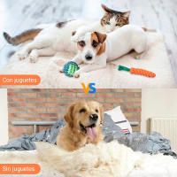 Juguetes dentales para perros, juguete duradero para morder para perro, herramientas de entrenamiento, 100% Algodón, pack de 8 Piezas - details 1