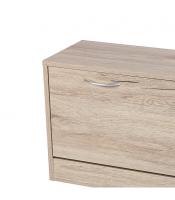 Maxia Market - Mueble Zapatero 2 Estantes Cómoda de Almacenamiento 1 Puerta Manijas Metálicas - details 2