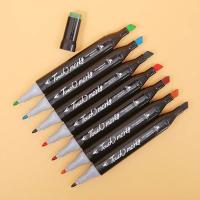 Art Markers Rotulador permanente de graffiti con doble punta, Juego de rotuladores de doble punta para estudiantes, Set de 24/36/60/80 colores, marcadores de animación para marcapáginas, dibujo, pintura,envio desde España - details 1
