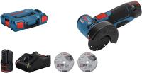 Bosch Professional 12V System GWS 12V-76 - Amoladora angular a batería (Ø 76 mm, 19500 rpm, 3 discos, 2 baterías x 3,0 Ah, en L-BOXX) - details 4