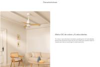 Create Ventilador de Techo  Silencioso Motor DC con Función Reverse y Luz LED Seleccionable - WINDLIGHT HELIX DC - details 1