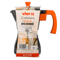 Cafetera Aluminio VIER DUOMO Express para Café Italiano Auténtico 9 Tazas - details 1