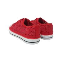 Zapatillas Mujer bajas   Encaje blanco, Zapatos deportivas plana de crochet. Elegante y femeninas para completar tus looks. - details 7