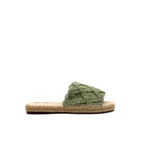 Calzados  Soraia, sandalia de yute y tejido tipo macramé, sandalias planas, Sandalias verano, Zapatos para mujer - details 2