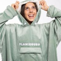 Flamingueo Batamanta Sudadera Manta Manta con Mangas y Capucha Mantas para Sofa Manta Polar Batamanta Hombre Manta Sofa Invierno Regalos Originales para Mujer Bata Manta Unisex - details 2