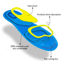 STARLEY-plantilla ortopédica de Gel de silicona para el cuidado de los pies, inserciones deportivas para suela de zapatos, almohadilla de absorción de impacto, almohadilla ortopédica para arco  EU 38-42,42-48 - details 2
