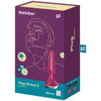 SATISFYER MODELO ILICIOUS 2 PLUG ANAL CON VIBRACIÓN Y CONTROL APP COLOR GRANATE - details 2