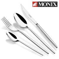 Monix cubertería Capri - Juego de cubiertos 24 piezas. Cuchillos chuleteros, cucharas, tenedores. Acero inox pulido brillo - details 0