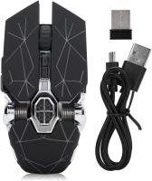 Raton inalámbrico para juegos con retroiluminación LED silenciosa 2400DPI ratón ergonómico óptico USB Recargable para computadora portátil PC computadora.Ratón para Juegos, Gaming Inalámbrico ratón para PC, 2400 dpi - details 1