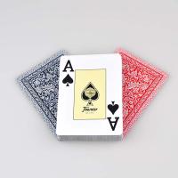 Fournier Baraja de poker de 55 cartas Índices o números grandes Presentada en celofán Reverso aleatorio rojo o azul Casino Ideal para jugar a la canasta poquer  solitarios - details 1