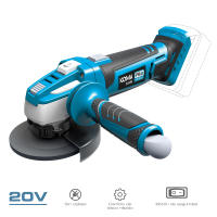 AMOLADORA 20V (SIN BATERÍA NI CARGADOR) Ø115mm 28,9x23,9cm KOMA TOOLS PRO SERIES BATTERY - details 0