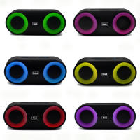 Ostark Altavoz inalambrico portátil resistente agua con luz LED de color, Hay volumen alto y graves potentes, IP65 Impermeable 3.7v 3000mAh, TF card, FM radio - details 7