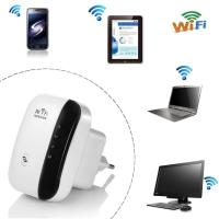 Repetidor WiFi extender 300Mbps de red WiFi, Mini extensor de rango inalámbrico, amplificador Ap, inalámbrico Booster N 2,4 GHz, enchufe Universal de la UE (N300, puerto LAN, WPS) - details 4