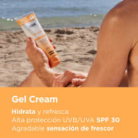 ISDIN Gel Cream Crema Solar Corporal Refrescante E Hidratante (SPF 30) WET SKIN- 250 ml. - details 3