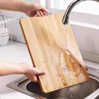 Tabla de cortar de cocina Tabla de corta de bambú rectangular de cortar Con colgante de Metal Para Cocina fruta verdura carne comida - details 5