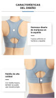 FREES COPES Sujetador Deportivo Mujer Sexy Yoga Gimnasio Fitness Atlético - details 2