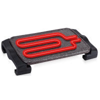 Jata Plancha de Asar Eléctrica de Terracota Superficie 46 x 28 cm 1600W No se raya Para Cocinar Carnes y Pescados Fabricada Artesanalmente en España - GR669 - details 1