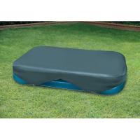 Maxia Market - Cubierta de Piscinas Rectangular Intex - Vinilo Resistente - Azul Oscuro - 305x183cm y 262x175cm - Cuerda de Sujeción - details 1