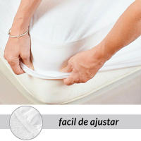 STARLEY-Protector Colchon Impermeable Rizo Funda De Colchón Impermeable Cubierta De Cama Lavable Gruesa Impermeable Doméstico Prt Durabilidad Y Resistencia Blanco 3 Tamaños 90/135/150Cm - details 5