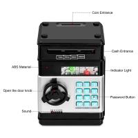 Hucha Electrónica para Niños 3-12 Años Caja Fuerte Niños Hucha Cajero Automatico Hucha con Código Caja de Monedas Banco de Dinero Divertido Caja Fuerte Juguete Regalo para Niños Niñas - details 2