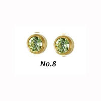 Unidad de piercing para el cuerpo, joyería de acero quirúrgico, Gema cz, color plateado, 16g, tragus, cartílago, 1 par - details 14