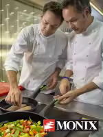 Monix Trieste - Juego de 24 cubiertos en acero inoxidable con cuchillo chuletero acabado pulido. Cuchara, tenedor, cucharilla - details 4