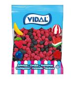 Vidal gominolas - Moras de Zarza 1 Kg - Golosinas en forma de moras recubiertas de bolitas de caramelo - Su exterior te conquistará y su dulce interior te hará repetir - Sin gluten y sin grasa - details 2