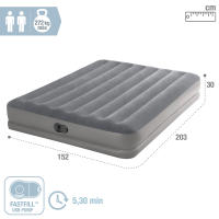 Colchón hinchable Dura-Beam® modelo Prestige INTEX, Altura 30 cm, Colchón Intex, Cama de aire INTEX, Colchón hinchable doble, Colchón hinchable doble, Colchón hinchable individual, colchones hinchables - details 1