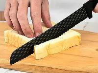 Bonplus BP  Set Cuchillos de Cocina Negros con Soporte  Juego de Cuchillos Profesionales Fabricados en Acero Inoxidable  Set de 6 Piezas  Pelador de Patas y Verduras  Soporte de Plástico  Accesorios de Cocina  Cocina - details 5