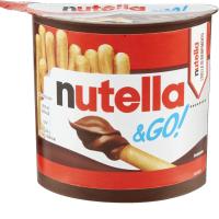 KINDER Nutella & Go 52g Pack de 12 unidades - FECHA CONSUMO PREFERENTE 30.07.2025 - Crema de cacao, avellanas y leche Nutella en envase de plástico con palitos de pan para mojar. Ideal para llevar a cualquier parte por su comodidad - details 0