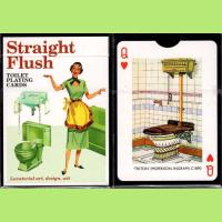 Piatnik Baraja de poker de 55 cartas Toilet WC Baño aseo Vintage Carteles y fotografías Baño Papel higiénico Escobilla Orinal Water Juego mesa Jugar Adultos Colección Coleccionable Poquer - details 5