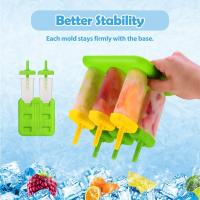 Moldes Para Polos Helados, 6 Piezas/Juego Helados Molde Hacer Formas Para Helados, Incluye Embudo De Silicona Y Cepillo De Limpieza, Heladera Moldes De Postre Hielo - details 0