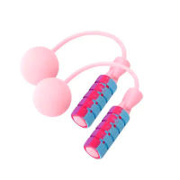 Comba para saltar sin cuerda rosa con mangos ergonómicos, materiales calidad premium , comba ligera para mantenerse en forma, perfecta para ejercicios cardiovasculares, úsala en exterior o interior - details 2