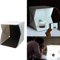 Cubo LED para fotografía profesional, fondos para hacer fotos con tu smartphone o cámara, mini estudio fotográfico para móvil con sistema plegable portátil y conexión micro USB - details 2