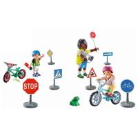 Playmobil educación vial con señales de tráfico y curso de bicicletas (71332) City Life - details 3