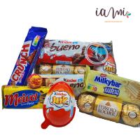 Mega Bandeja Chocolates Kinder Joy - Kinder Bueno - Ferrero Rocher - Barritas Chocolate Nestle. +10. Unid. Super Pack Regalo de Chocolates. Kinder - Ferrero - Nestle - Chupa Chup [IAMI] - details 0