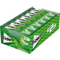Trident lámina - Chicles sin Azúcar con Sabor a Hierbabuena, Fresa o Menta - Caja con 24 unidades de deliciosos chicles tipo lámina de Trident con sabor duradero - Es la goma de mascar más suave. Está elaborada sin azúcar para que puedas sonreír a la vida - details 2