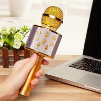 Micrófono Inalámbrico Karaoke Bluetooth 858 grabación Canción, + ALTAVOZ bluetooth , modo eco, azul , ENVIO 24H , NUEVO - details 7