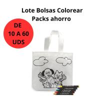 AKARURE Lote de Bolsas para Colorear con Dibujos Infantiles y 5 Ceras por Bolsa - Regalos para Cumpleaños Infantiles, Guarderías y Colegios - details 0