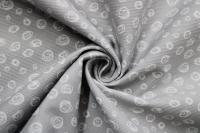 No Application Application Application Application Application Application Tela Pique Canutillo Gris con Circulos Blancos para Ropa de Bebé - details 0