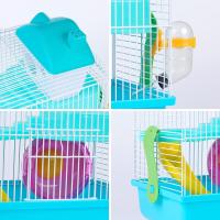 COTTECOTA-Jaula para Hámster Roborowski Jaula para Hámster 30.1*22.2*28.9cm Varios Colores a Escoger Jaula Azul Hámster Pequeña Bebedero Comedero Jaulas para roedores Chalé para Hámster Casa Hamster Accesorios Incluidos - details 12