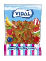 Gominolas Vidal Ositos Jelly bolsa 1 Kg - Ositos de goma Vidal, diferentes colores y sabores a limón, naranja y fresa que conquistarán a toda la familia - Sin gluten y sin grasa - details 1