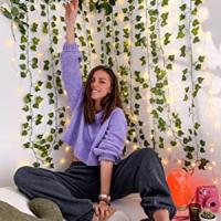 Artificial Ivy-12 Pieces x 2M, Decorative Artificial Plants, Hanging Plants, Room Decoration, Artificial Plants Pendants, Aesthetic, Artificial Crewers - details 2