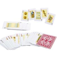 Fournier Baraja poker español de 55 cartas Juego mesa Jugar Rabino Ramundino Canasta Remigio Familia Adultos Camping Piscina Playa En celofán Reverso rojo o azul Calidad media Casino Divertido Diversión 3 monos o jokers Bufón - details 0
